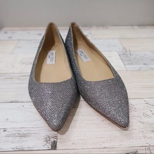 Jimmy Choo sparkly flat (Grey)